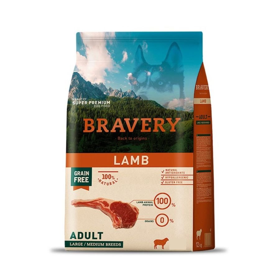 Bravery Adult Lamb Medium & Large Breeds 12 kg