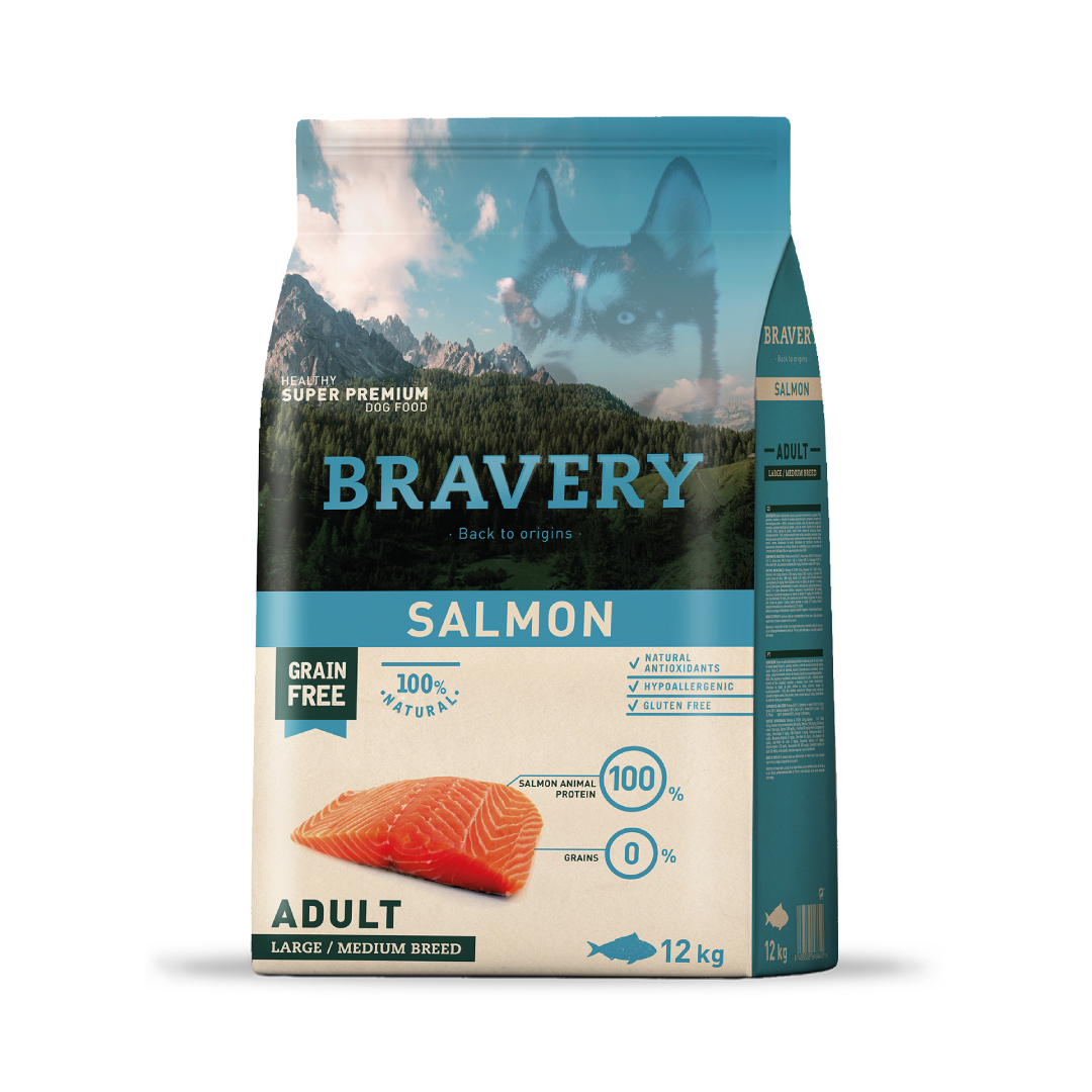 Bravery Adult Salmon Medium & Large Breeds 12 kg