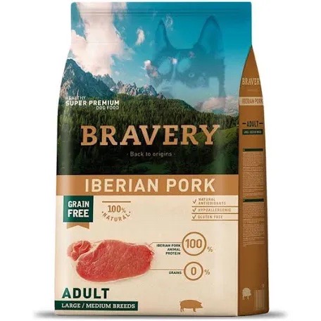 Bravery adulto razas medianas y grandes Iberian pork 12 kg
