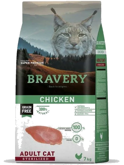 Bravery Cat Sterilized Chicken 7 kg