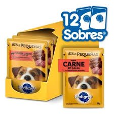 Caja Sachet Pedigree carne x12 unid