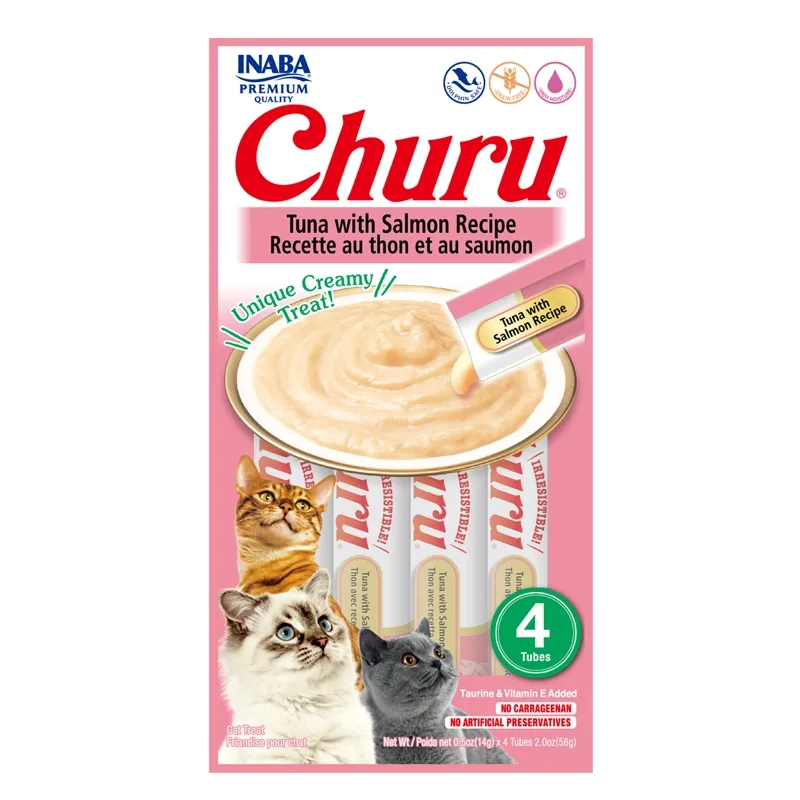 Churu Gato Atún con Salmón 4 Tubos (56 g)
