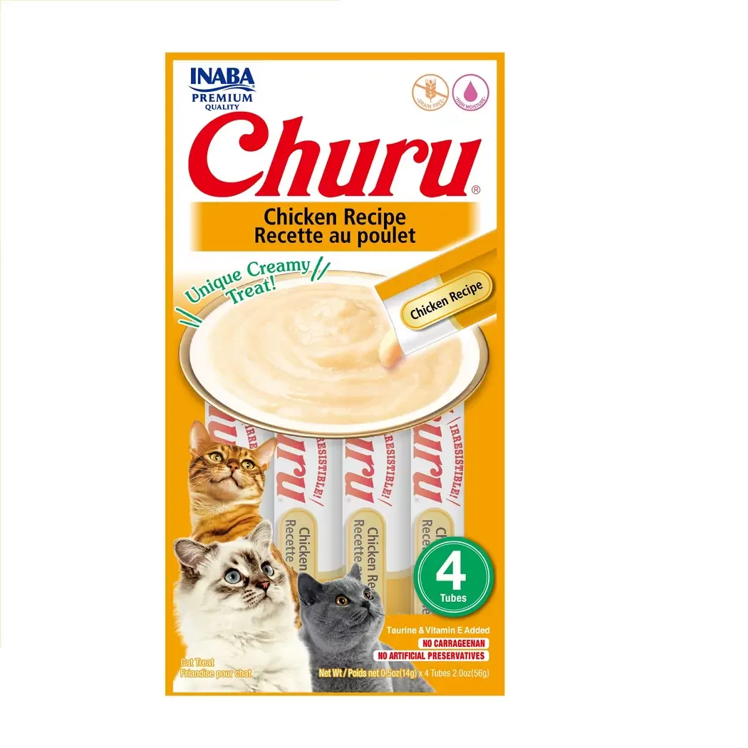 Churu Gato Pollo 4 Tubos (56 g)